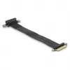 Placa riser DeLOCK PCI Express x4 conector macho para slot x4 90° angular com cabo 30 cm