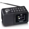 Lenco CR-625BK rádio-despertador DAB+/FM com Bluetooth e carregamento sem fios, preto