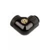Adaptador 90° BitsPower BP-MB90R2LD G1/4 polegadas rosca macho para G1/4 polegadas rosca fêmea, 2 juntas giratórias duplas