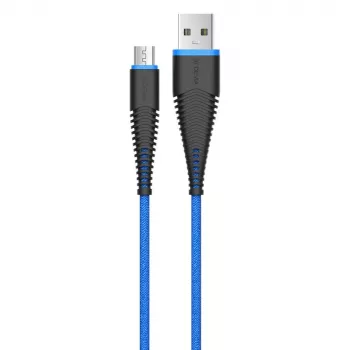 Cabo USB Micro-B Devia Fish 1 Series 5V 2,4A 1,5m azul