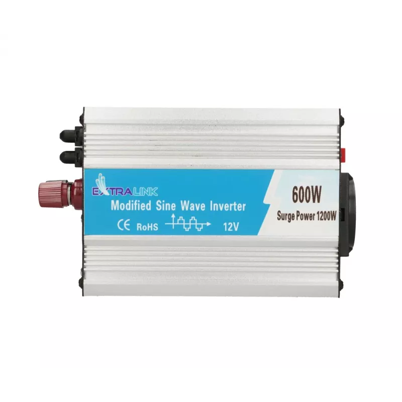Conversor de tensão Extralink OPIM-600W, carro 12V, 600W onda sinusoidal modificada