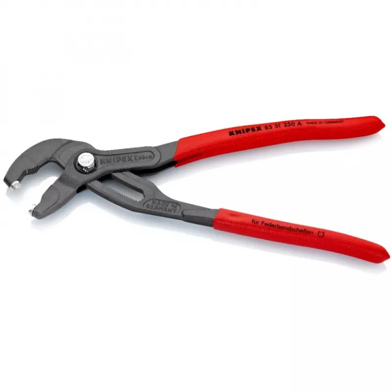 Alicate para abraçadeiras de mola Knipex compr. total 250 mm abertura máx. 70 mm 25 regulações