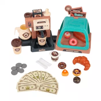 Extralink Toys conjunto Little Barista Ekspres Kawiarnia 40 EL.