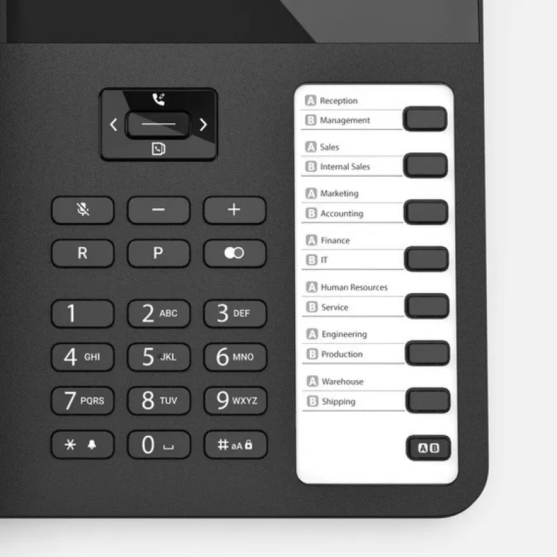 Telefone de mesa com fios Gigaset DESK 600 preto – telefone de mesa com fios com função de chamada