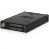 ICY DOCK - ToughArmor - MB834MK-B V2 - 2x M.2 NVMe para 1x baía de 3,5 polegadas moldura removível fecho de chave metálico SlimSAS 4i preto