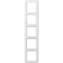 Jung CD 500 CD 585 WW Moldura de 5 elementos, vertical/horizontal, branco alpino