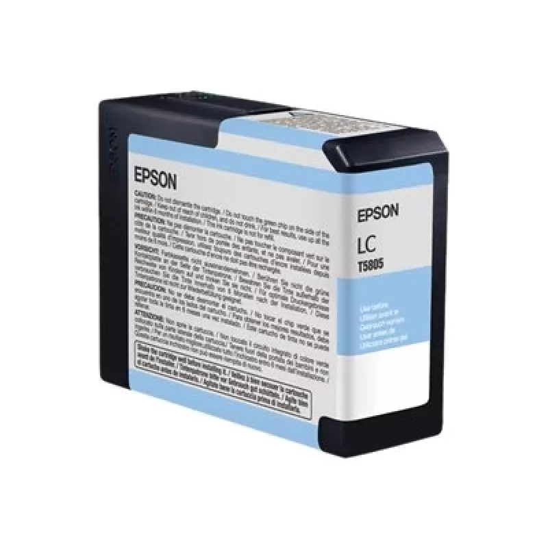 Epson embalagem individual ciano-claro T580500, ciano-claro, tinta pigmentada, 80 ml, 1 unidade, embalagem individual