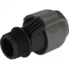 Conector para sistema de aspersão 25 mm > 1, conector preto/cinzento