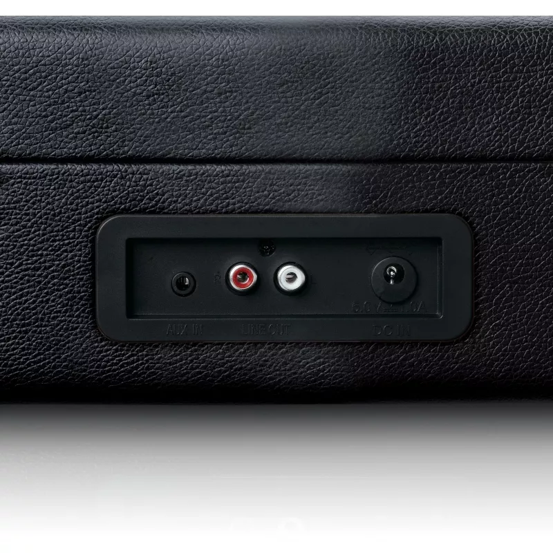 Lenco TT-115 gira-discos de correia, Bluetooth, USB-A, saída de auscultadores de 3,5 mm, 4 W RMS, 33/45/78 rpm, preto