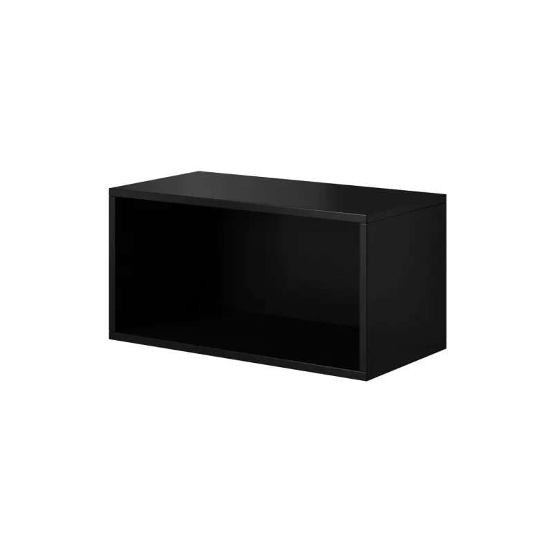Conjunto de móveis de sala Cama ROCO 3 (2xRO3+2xRO4+2xRO1) preto/preto/branco