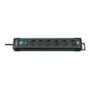 Brennenstuhl Premium-Line 6 tomadas preto, 3 m régua de tomadas Premium-Line 6 tomadas preto 3 m H05VV-F 3G1,5, com interruptor (1951160100)
