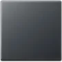 Placa de cobertura Jung A 590 BF ANM antracite para programas de interruptores compatíveis, proteção IP44