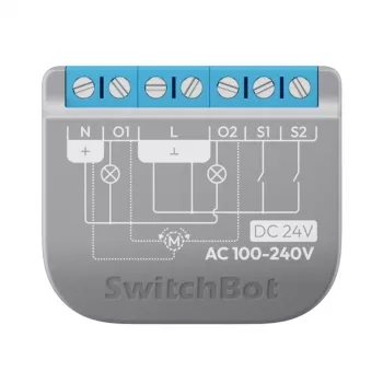 Interruptor de relé SwitchBot 2PM dois canais W5502320 – relé de dois canais para controlo inteligente