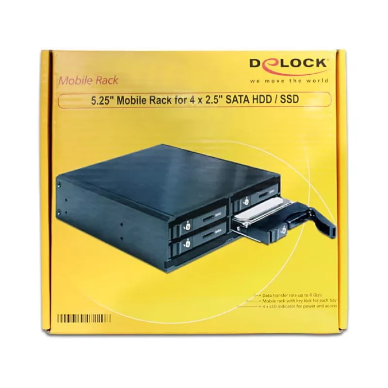 DeLOCK 47220 painel de unidade preto