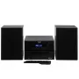 Mini sistema de alta fidelidade estéreo Adler AD 1917 — Bluetooth V5.3, CD/USB/MP3, 2×25 W RMS, sintonizador FM, equalizador de 4 bandas, AUX, preto