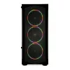 Caixa de PC IBOX LUPUS 27 Midi Tower ATX, vidro temperado, RGB, 455×200×380 mm, suporta ATX, GPU até 32 cm