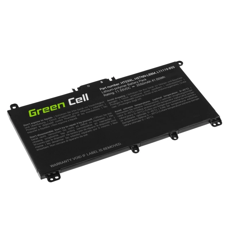 Bateria de portátil Green Cell GC-HP163 HT03XL 11,4 V 3400 mAh HP Mobilid
