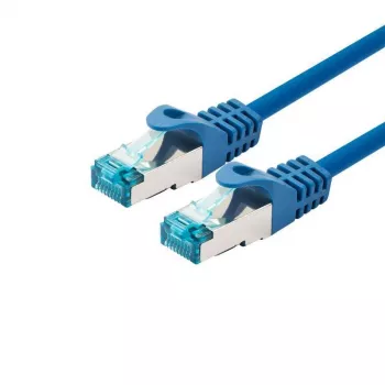 Cabo de rede LOGON TCR55SS003B Cat5e SF/UTP (S-FTP) RJ-45–RJ-45 0,3 m azul, contactos dourados