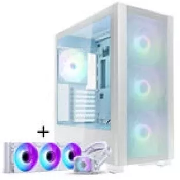 PHANTEKS XT Pro Ultra janela em vidro temperado, D-RGB + Glacier One 360M25 Gen2 DRGB, 360 mm, bundle - branco