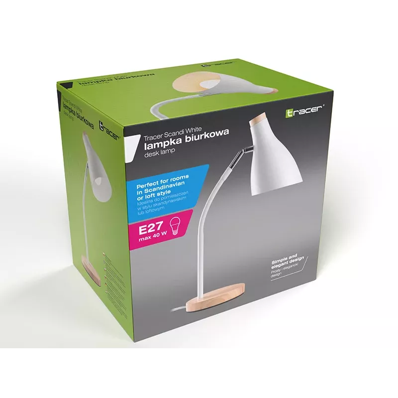 Tracer Scandi White candeeiro de secretária TRAOSW47235
