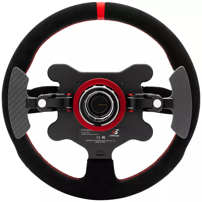 Simagic GTS Alcantara S202 — volante de sim racing revestido a Alcantara, modelo S202