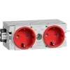 Módulo de tomada para calha de peitoril Hager (L x A x P) 120 x 50 x 61 mm GS20003020 1 unid. vermelho tráfego (GS20003020)