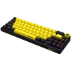 Teclado de gaming mecânico LORGAR KBP70MW 65% preto amarelo layout EN