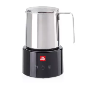 Espumador/aquecedor de leite Illy 23760 preto aço inoxidável 250 ml