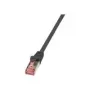 Cabo de rede LogiLink Cat.6 S/FTP RJ-45 1,5 m preto