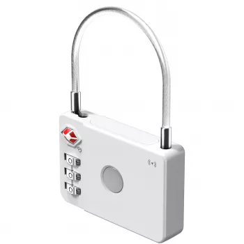 Cadeado de bagagem Ultron MiLock com etiqueta certificada pela Apple branco (462752)