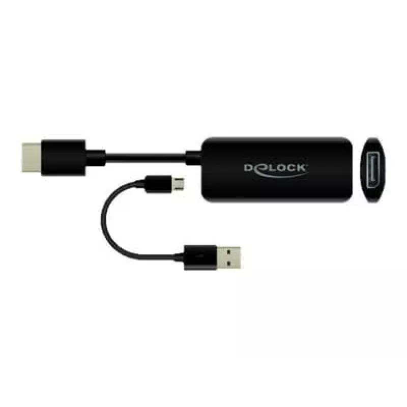 Adaptador HDMI-A macho para DisplayPort fêmea 4K 60 Hz DeLOCK 63206