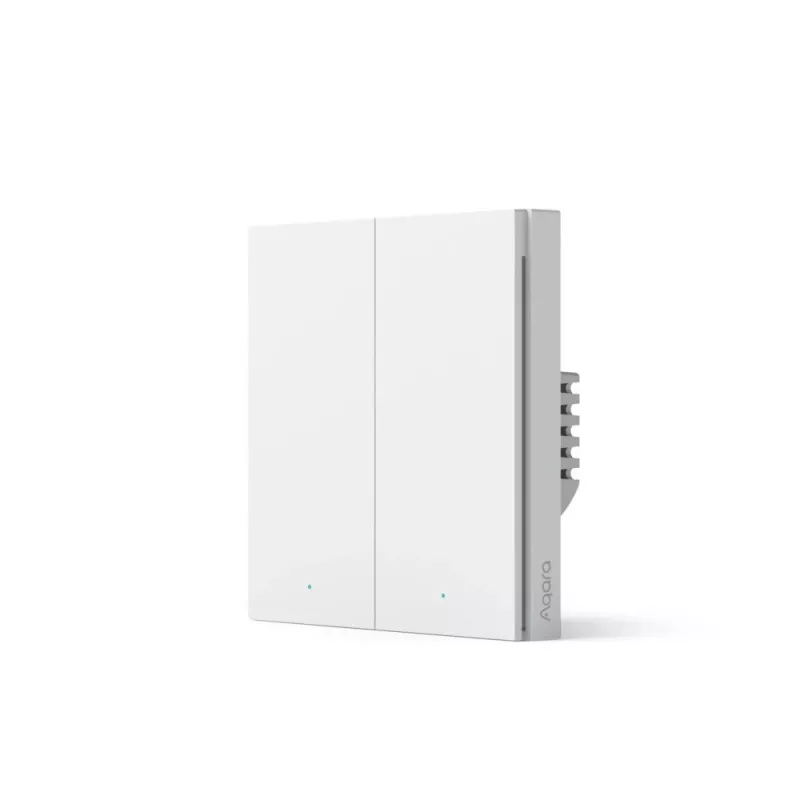 Interruptor de parede AQARA Smart Home H1, com neutro, tecla dupla (WS-EUK04)