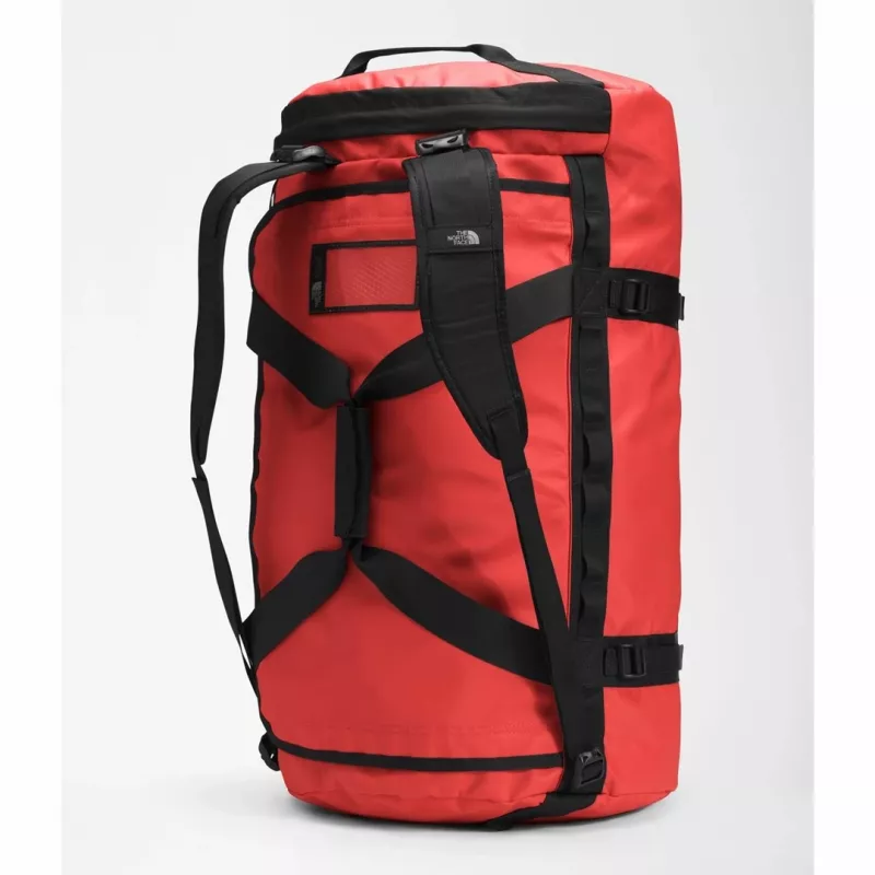 Saco de viagem The North Face Base Camp Duffel L 95 L poliéster preto, vermelho