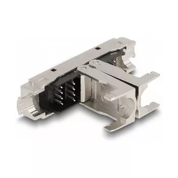 Acoplamento RJ45 DeLOCK LSA para LSA Cat.6A sem ferramentas preto