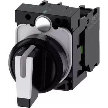 Siemens interruptor rotativo anel frontal plástico preto, branco 2 x 45 ° SIRIUS ACT 3SU1100-2BL60-1NA0 1 unid. (3SU1100-2BL60-1NA0)