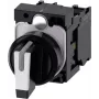 Siemens interruptor rotativo anel frontal plástico preto, branco 2 x 45 ° SIRIUS ACT 3SU1100-2BL60-1NA0 1 unid. (3SU1100-2BL60-1NA0)