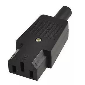Adaptador de ficha de rede Microconnect C13PLUG C13 preto