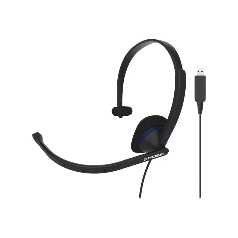 Koss | auscultadores | CS195 USB | com fios | on-ear | microfone | preto
