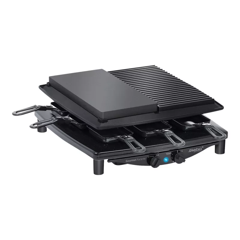 Steba RC 4 Plus Deluxe grelhador raclette, preto