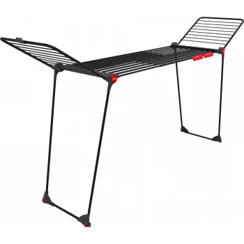 Estendal VILEDA Infinity Flex Ultimate Telescópico — preto, alumínio revestido, 30 m de área de secagem, dobrável, rodas