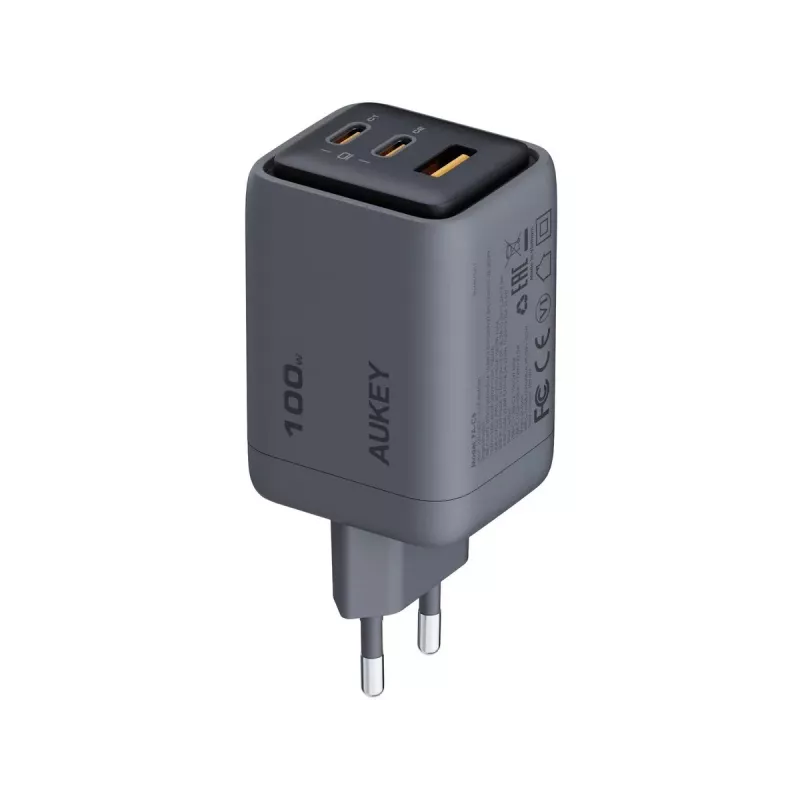 Carregador de parede Comet Mix 3 PA-C5 3xUSB (2xUSB-C e 1xUSB-A) 100W 5A QC5.0 PD3.0 AFC PPS FCP SCP
