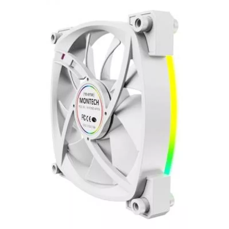 Ventoinha para caixa de computador Montech RX120 PWM 12 cm branco 3 unid.
