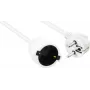 Cabo de extensão de alimentação helos 262878 CEE 7/7 (ficha angular) para CEE 7/7 (conector fêmea reto) 250V 16A 10m branco