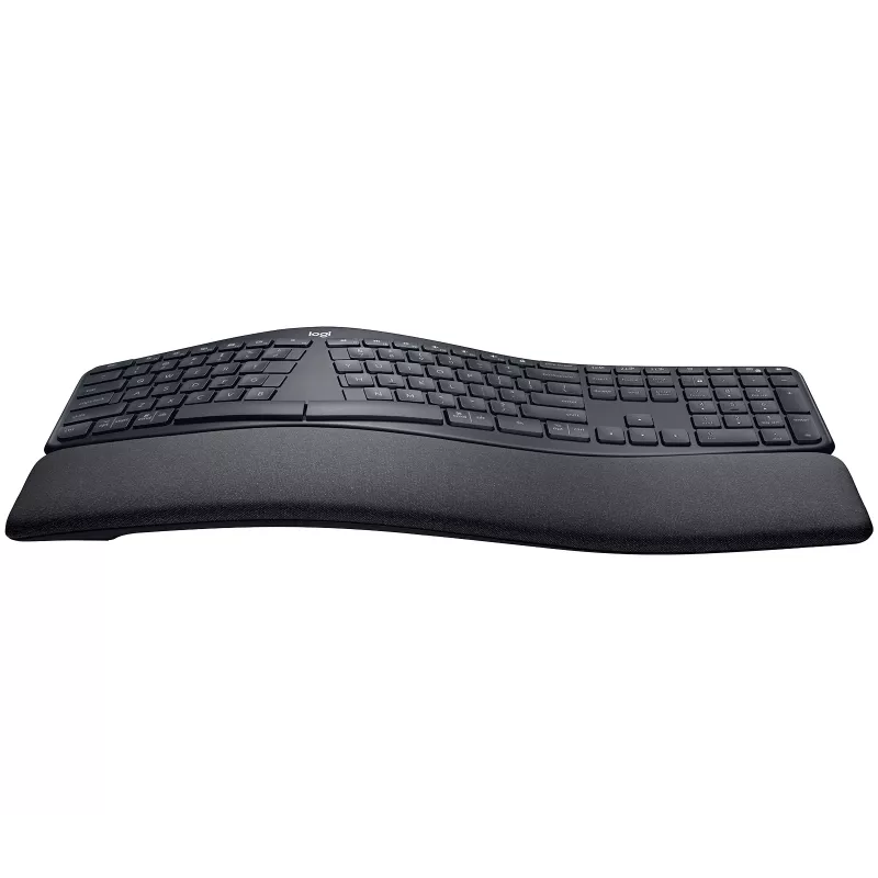 Logitech ERGO K860 - Teclado - Sem fios - 2,4 GHz, Bluetooth 5.0 - QWERTY - Espanhol - Grafite