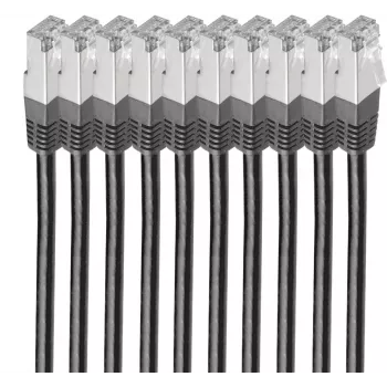 Cabo de rede shiverpeaks BS75711-H0.25S-SET10 preto 0,25 m Cat6 S/FTP (S-STP) (BS75711-H0.25S-SET10)