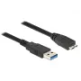 Cabo USB DeLOCK 85073 USB 3.2 Gen 1 1,5 m USB A Micro-USB B preto