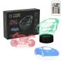 Decoração de luz LED RGB 3D para veículos MANTA SNL120RGB — lâmpada RGB para automóveis e motociclos