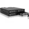 ICY DOCK - ToughArmor MB720MK-B V3 - 4x PCIe 4.0 M.2 NVMe para 4x OCuLink em 1x baía de 5,25 moldura móvel metal preto com fecho de chave (compatível com Tri-Mode)