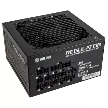 Fonte de alimentação Kolink Regulator 80 PLUS Gold, ATX 3.0, PCIe 5.0, modular - 850 Watt