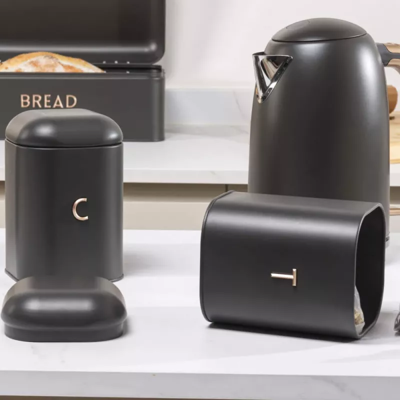 Conjunto de recipientes de cozinha Salter BW13729EU7 3 peças antracite – recipientes de armazenamento herméticos para a cozinha
